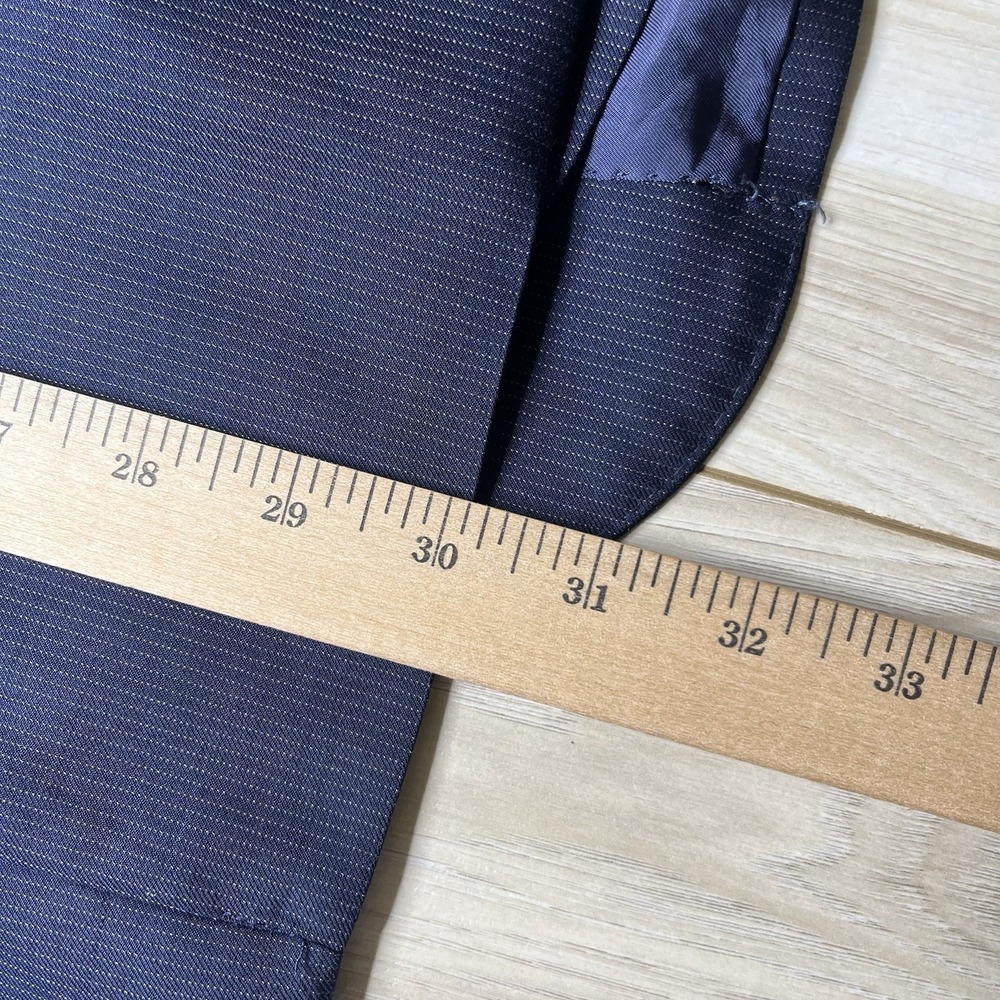 SuitSupply Vitale Barberis Super 110s Sports Blazer Striped Jacket Blue Men 41R - Picture 13 of 16